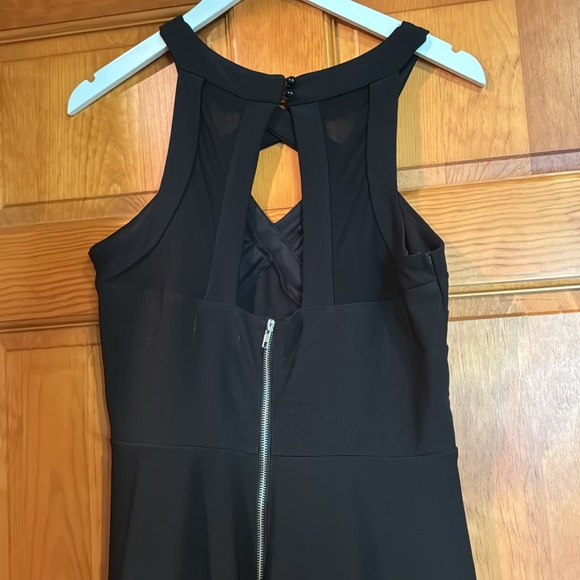 Juniors Black Fit and Flare Sleeveless Dress Size 13 - Picture 4 of 5